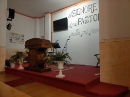 Il nuovo pulpito della chiesa di Andora